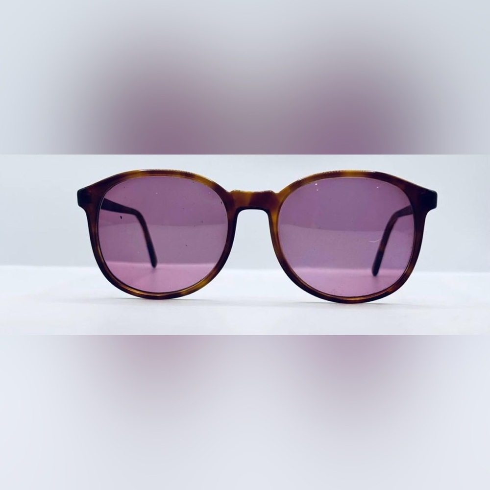 Vintage Brown Tortoise Oval Sunglasses Frames Only - Picture 3 of 8